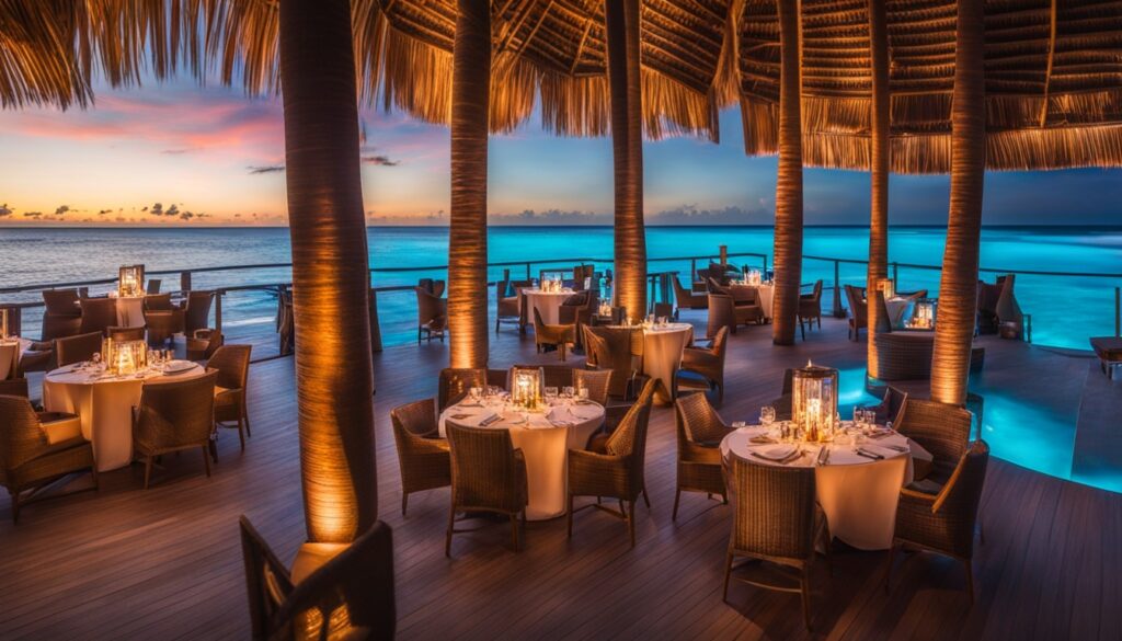 Aerial dinner in Punta Cana