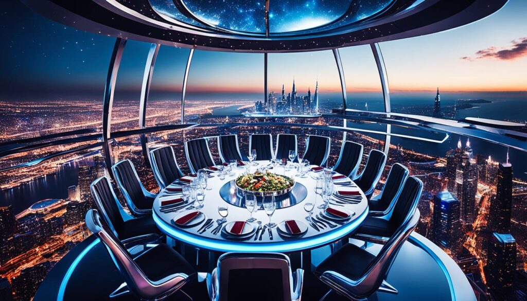 Aerial restaurant experience