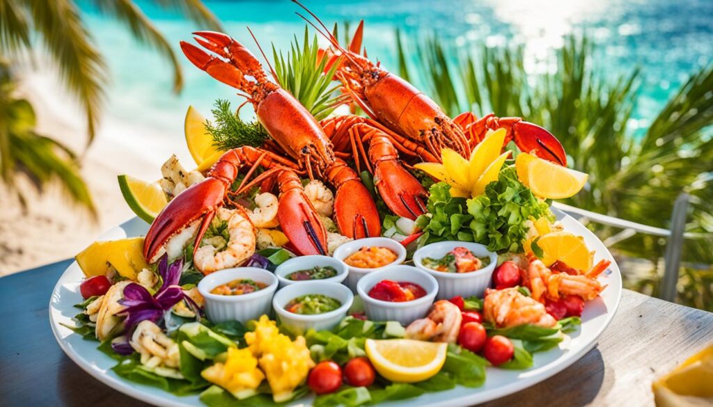 Fresh catch seafood dishes in Punta Cana