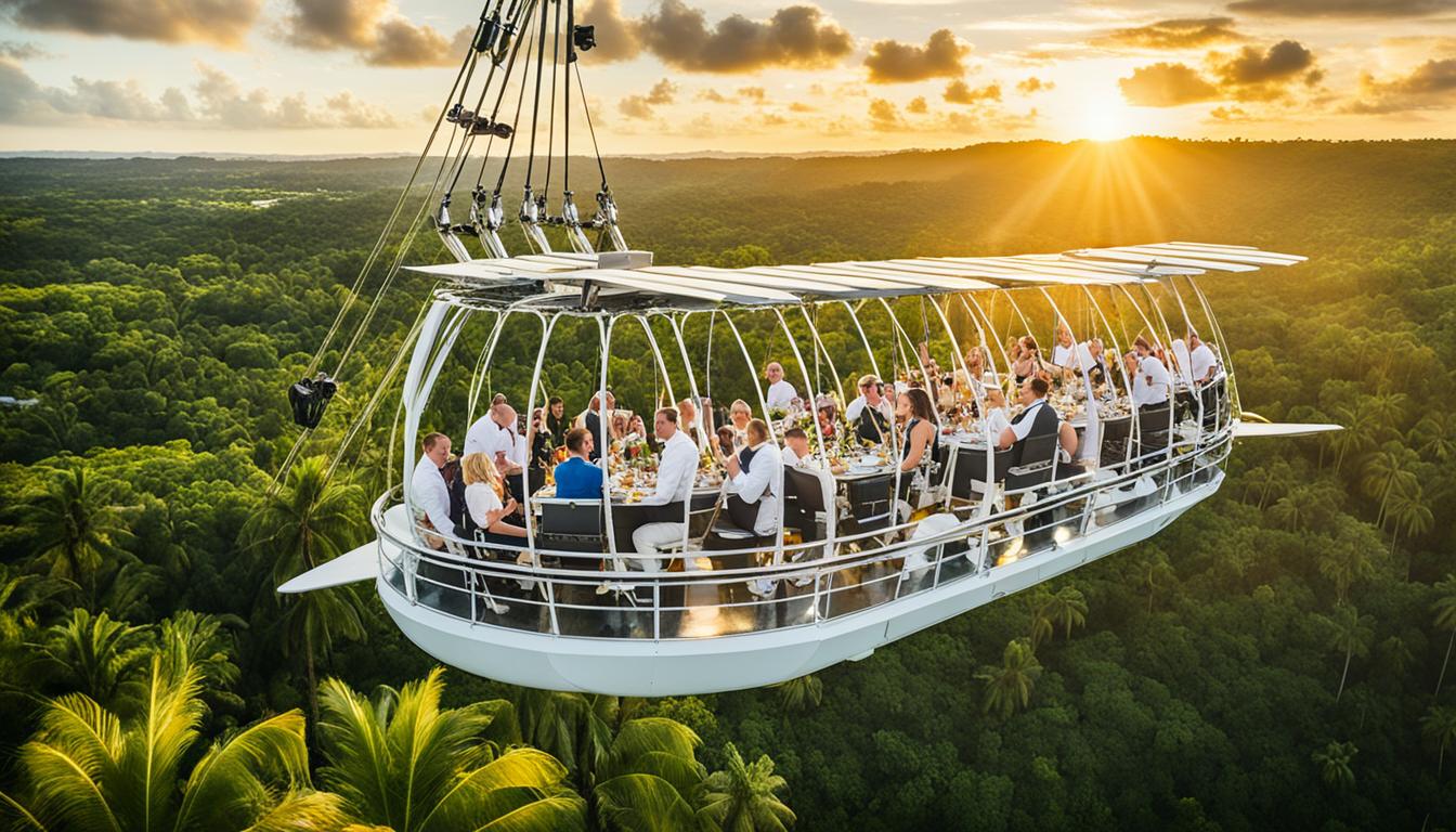 dinner in the sky punta cana dominican republic