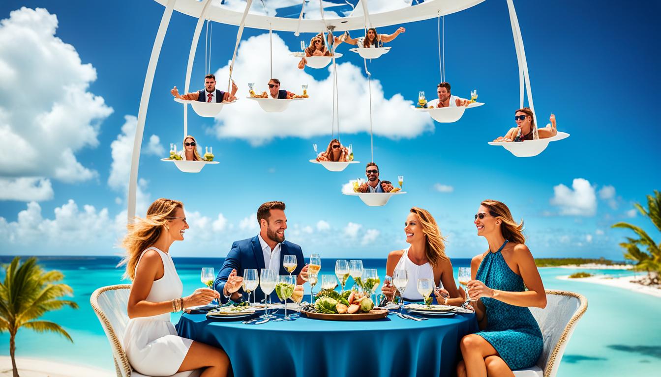 dinner in the sky punta cana que incluye