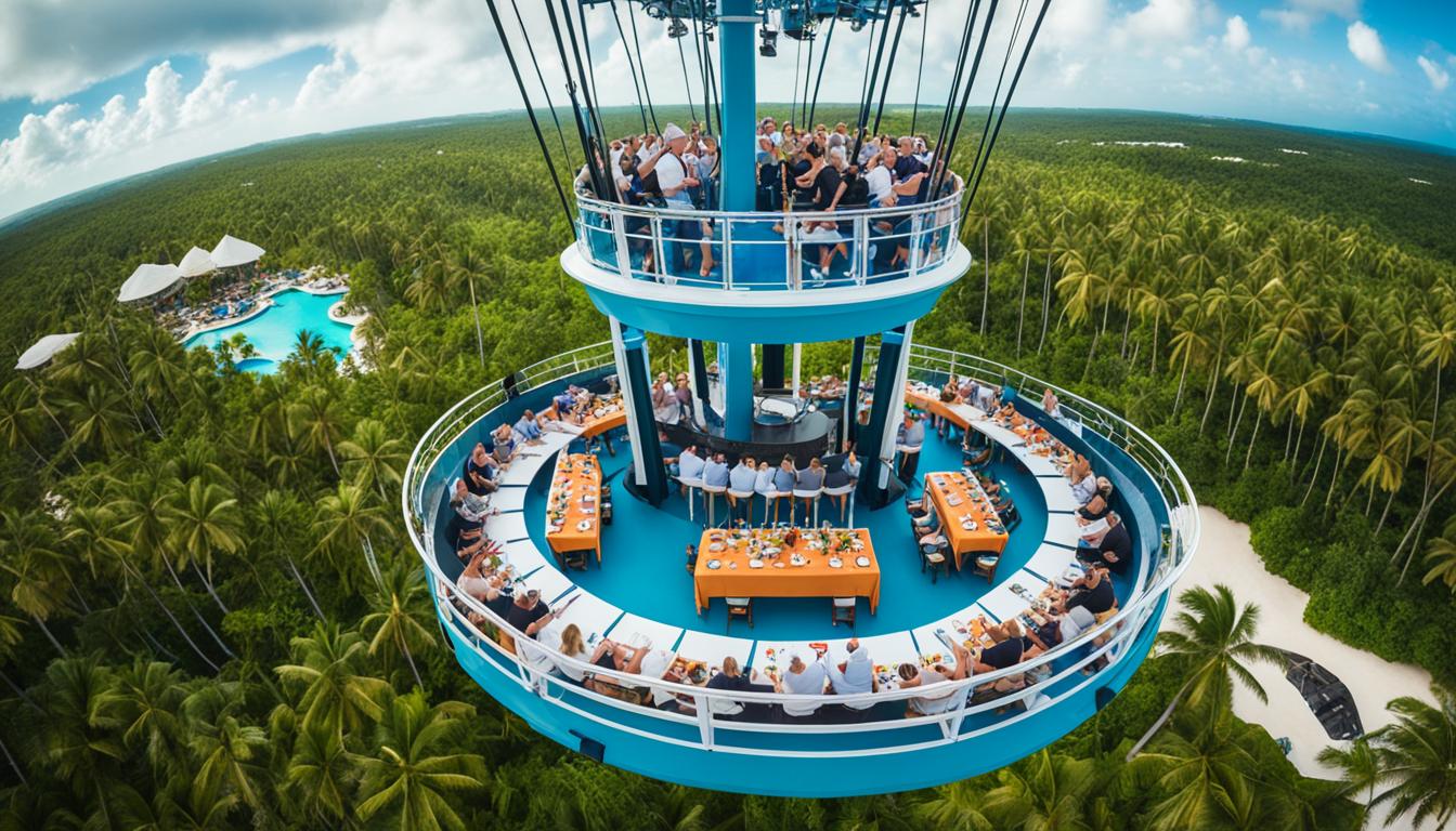 how high is dinner in the sky punta cana