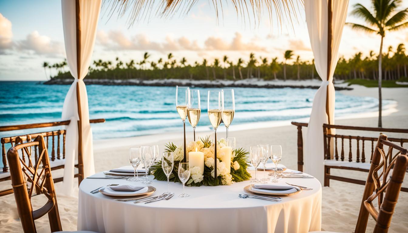 how much for dinner on the beach melia caribe punta cana