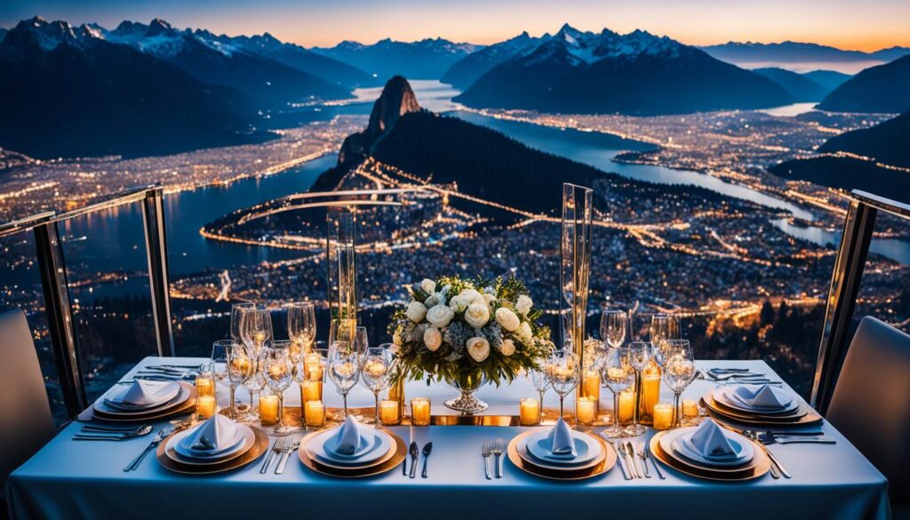 luxury dining in the sky